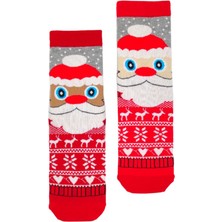 Bonapart Özel Koleksiyon Unisex Yılbaşı Noel Merry Christmas Happy Noel Deer Soket Çorap