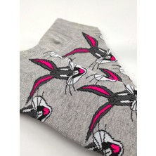 Bonapart Unisex Bugs Bunny Renkli Patik Çorap