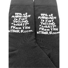 Happy Socks Ithal Özel Seri Unisex Happy Of Marriage Renkli Soket Çorap