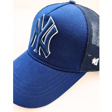 Shuttle Park Lacivert Fashion Şapka 47 Brand Curved Brim New York Yankees Şapka