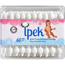 Ipek Bebek Kulak Temizleme Çubuğu 60'lı (2'li)