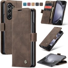 BDT Market Samsung Galaxy Z Için Flip Case Fold 5 5g Flip Folio Kitap Manyetik Kapatma (Yurt Dışından)