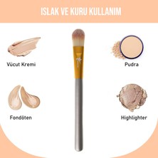 Demstar Professional Makeup Brush Champagne Maske Fırçası Makyaj Fırçası No:15