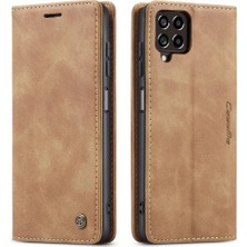 BDT Market Samsung Galaxy M33 5g Için Flip Case Vintage Pu Deri Cüzdan Flip Folio (Yurt Dışından)