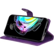 BDT Market Motorola Kenar 20 Klasik Düz Renk Için Flip Case Kart Yuvası ile Yüksek (Yurt Dışından)