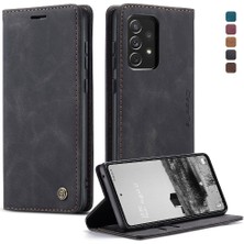 BDT Market Samsung Galaxy A73 5g Için Flip Case Vintage Pu Deri Cüzdan Manyetik (Yurt Dışından)