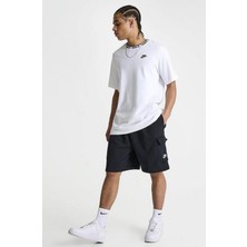Nike Club Cargo Cepli Erkek Siyah Pamuklu Şort