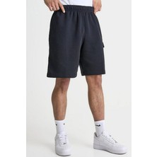 Nike Club Cargo Cepli Erkek Siyah Pamuklu Şort