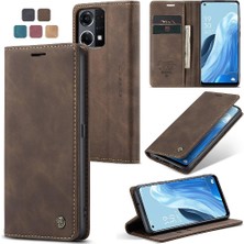 Oppo Oppo 7 4g Için Flip Case Vintage Pu Deri Cüzdan Manyetik Kapatma (Yurt Dışından)