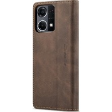 Oppo Oppo 7 4g Için Flip Case Vintage Pu Deri Cüzdan Manyetik Kapatma (Yurt Dışından)