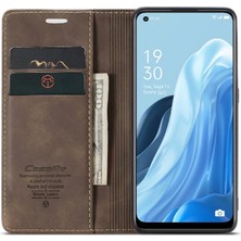 Oppo Oppo 7 4g Için Flip Case Vintage Pu Deri Cüzdan Manyetik Kapatma (Yurt Dışından)