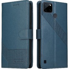 Realme C21Y Kickstand Darbeye 4 Köşe Koruma Kartı Için Flip Case (Yurt Dışından)