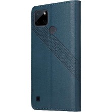 Realme C21Y Kickstand Darbeye 4 Köşe Koruma Kartı Için Flip Case (Yurt Dışından)