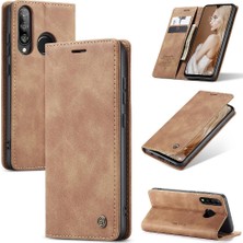 Huawei P30 Lite Durumda Kart Yuvası Için Flip Case Kickstand Flip Folio Kitap Pu (Yurt Dışından)