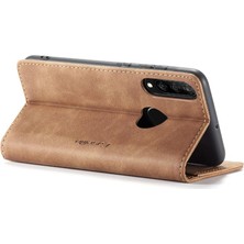 Huawei P30 Lite Durumda Kart Yuvası Için Flip Case Kickstand Flip Folio Kitap Pu (Yurt Dışından)