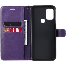 Motorola Moto G30 Için Flip CASE/G10 Klasik Düz Renk Yüksek Kaliteli Telefon (Yurt Dışından)