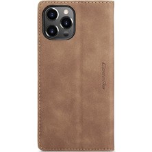 Iphone 13 Için Flip Case Pro Flip Folio Kitap Kılıf Kart Yuvası Kickstand Pu (Yurt Dışından)