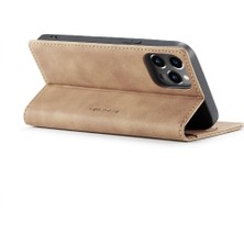 Iphone 13 Için Flip Case Pro Flip Folio Kitap Kılıf Kart Yuvası Kickstand Pu (Yurt Dışından)