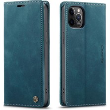 Iphone 12 Için Flip Case Pro Max Manyetik Kapatma Darbeye Vaka Kart Yuvası (Yurt Dışından)