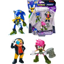 Sonic Prime 3 Lü Figür Blister Set - Sonic + Dr. Don't + Amy Rose 6.5 cm - SON2020