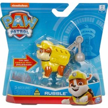 Paw Patrol Müzikli ve Rozetli Kahramanlar - Rubble - 10 cm