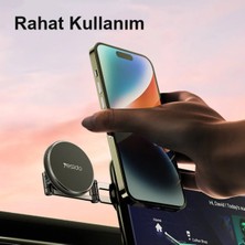LioTech Ayarlanabilir Manyetik Magsafe Araç Içi ve Masaüstü Telefon Tutucu 270 Derece Dönebilen Yapışkanlı