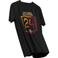 Galatasaray Lisanslı 24 Şampiyonluk T-Shirt  Aslan Ahşap Kutulu