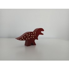 Gepettonine Ahşap Oyuncak Dinozor - Bordo Dino