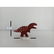 Gepettonine Ahşap Oyuncak Dinozor - Bordo Dino
