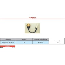 Tds Fan Müsürü Kablolu M131 Dks 87C-92C 7591326 4478950 4478951 Gold
