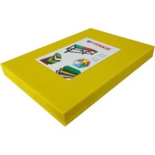 Türkay Polietilen Kesim Tahtası Et Meyve Kesme Levhası 50X30X4 cm Sarı