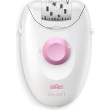 Braun Silk-Épil 1 1-010 Kablosuz Epilatör Kuru Kullanım için Yıkanabilir Başlık ve 2 Hız Ayarı