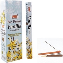 Store Darshan 20 Adet Tütsü Farklı Aromalar + 1 Adet Işlemeli Tütsü Kayık Hediye (Vanilla)