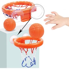 Globalhut 1 Mini Basketbol Kasnağı, 2 Vantuzlu, 3 Top, Banyo Basketbol Potası, Su Oyuncağı, Çocuk Oyuncağı, Mini Basketbol Potası Seti, Oturma Odası,banyo,yatak Odası Için (Yurt Dışından)