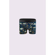 5'li Premium Erkek Desenli Boxer Paketi %95 Pamuk Extra Esnek