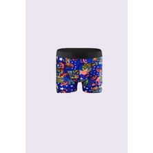 5'li Premium Erkek Desenli Boxer Paketi %95 Pamuk Extra Esnek