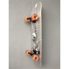 Nidage Gri Can Sport Profesyonel Zımparalı Silikon Tekerli Işıklı Kaykay  Skateboard