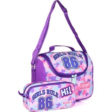 Muggle MU 6825 Girls Rule Termal Beslenme Çantası ve Kalemlik Set