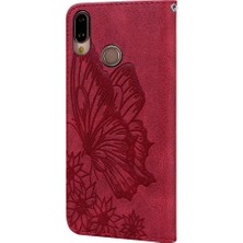 Colorful Shop Huawei P20 Lite Için Kılıf Kart Yuvası ile Flip Telefon Kılıfı Deri Cüzdan (Yurt Dışından)