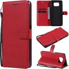 Colorful Shop Kart Yuvası ile Xiaomi Poco X3 Nfc Için Flip Case Yüksek Kalite Deri Telefon (Yurt Dışından)