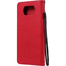 Colorful Shop Kart Yuvası ile Xiaomi Poco X3 Nfc Için Flip Case Yüksek Kalite Deri Telefon (Yurt Dışından)