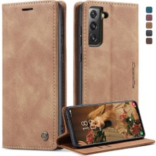 Colorful Shop Samsung Galaxy S21 Vintage Pu Deri Cüzdan Manyetik Flip Case (Yurt Dışından)