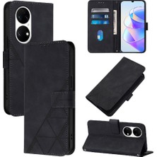 Colorful Shop Huawei P50 Pro Kredi Kartı Tutucu Cüzdan Kapak Flip Folio Kitap Pu (Yurt Dışından)