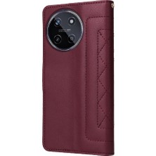 Colorful Shop Realme 11 4g Deri Kılıf Için Flip Case Darbeye Basit Iş Cüzdan (Yurt Dışından)