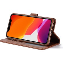 Colorful Shop Iphone 11 Için Kılıf Pro Max Tutucu ile Buzağı Doku Yatay Flip Case (Yurt Dışından)