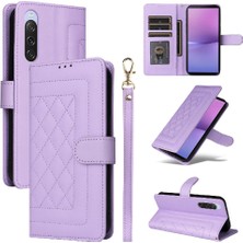 Colorful Shop Sony Xperia 10 V Flip Kapak Için Flip Case Basit Iş Cüzdan Deri (Yurt Dışından)