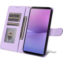 Colorful Shop Sony Xperia 10 V Flip Kapak Için Flip Case Basit Iş Cüzdan Deri (Yurt Dışından)