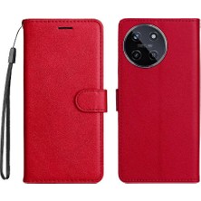 Colorful Shop Realme 11 Için Flip Case 4g Klasik Düz Renk ile Yüksek Kaliteli Deri (Yurt Dışından)