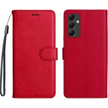 Colorful Shop Kart Yuvası ile Samsung Galaxy A14 5g Klasik Düz Renk Için Flip Case (Yurt Dışından)