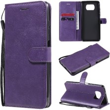 Colorful Shop Kart Yuvası ile Xiaomi Poco X3 Nfc Için Flip Case Yüksek Kalite Deri Telefon (Yurt Dışından)